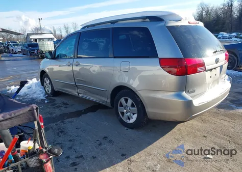 2005 Toyota Sienna Le из США, поврежденный, VIN 5TDZA23C35S340561